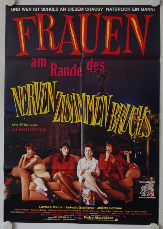 Frauen am Rande des Nervenzusammenbruchs originales deutsches Filmplakat